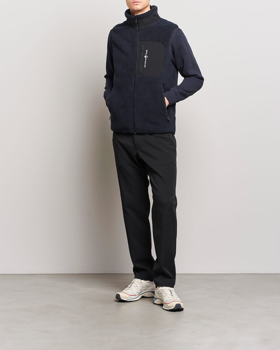 Hombres | Chalecos | Sail Racing | Bowman Pile Zip Vest Dark Navy