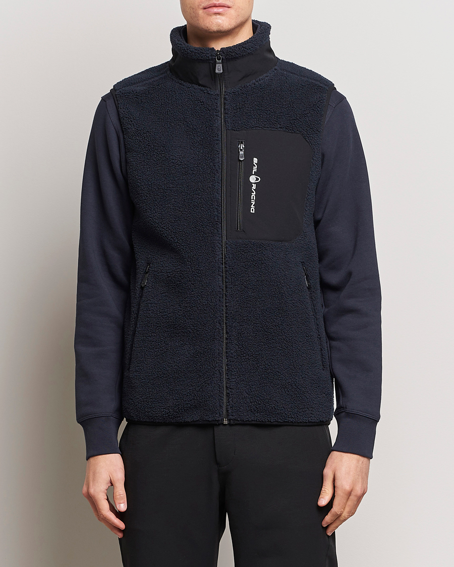 Hombres | Chalecos | Sail Racing | Bowman Pile Zip Vest Dark Navy