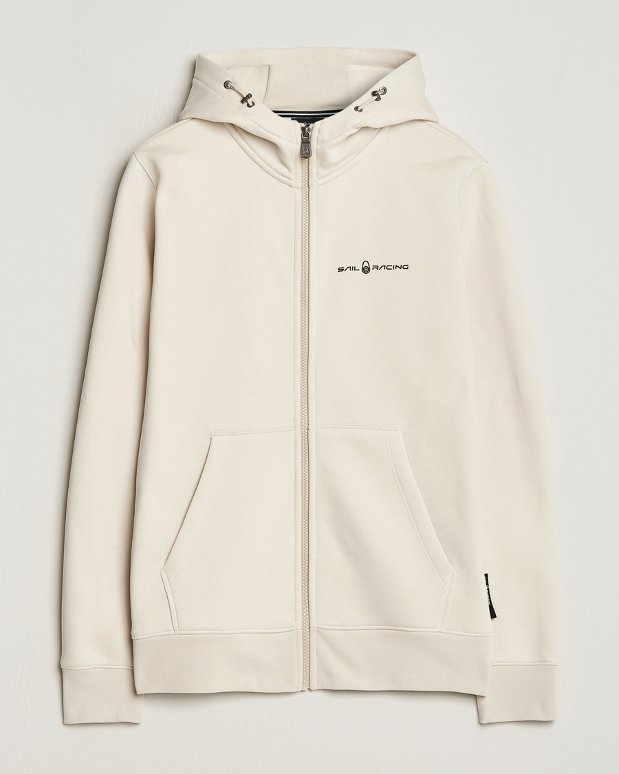 Hombres | Jerséis y prendas de punto | Sail Racing | Bowman Full Zip Hoodie Ivory