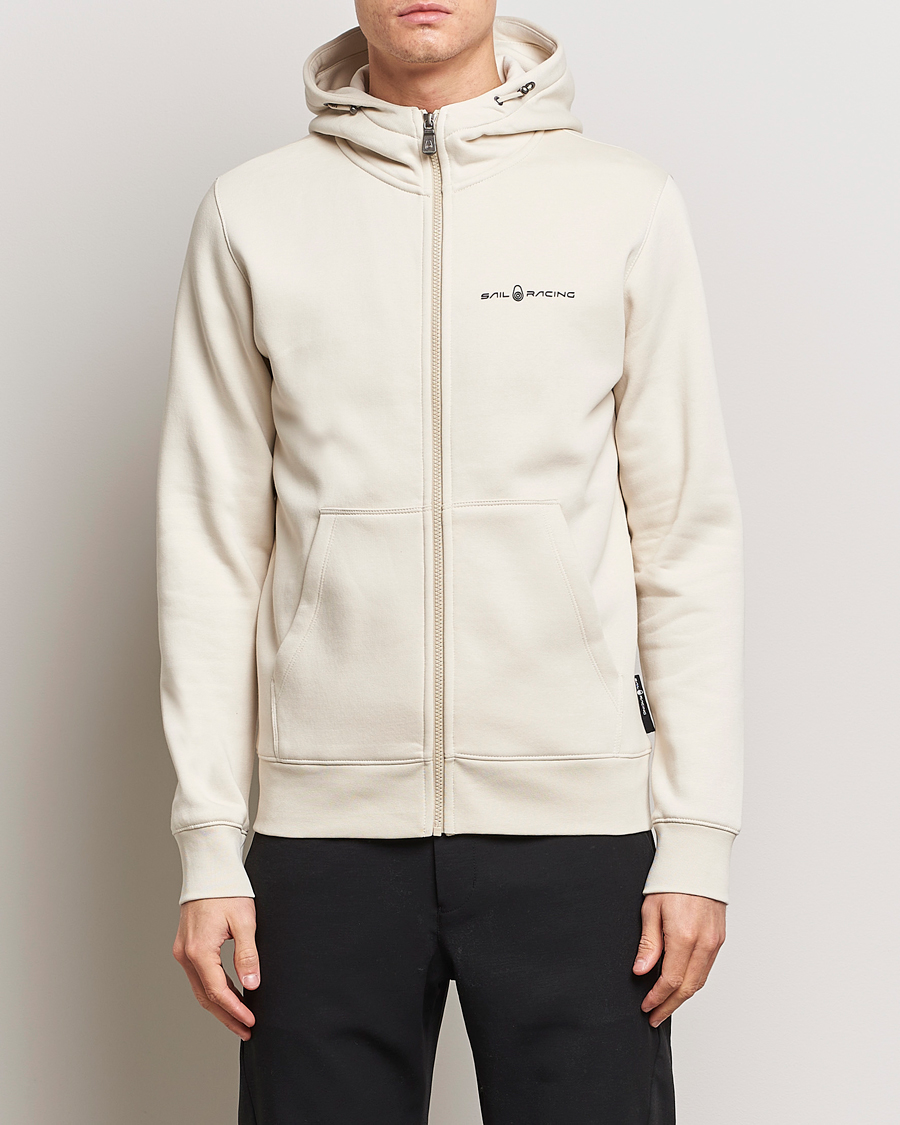 Hombres | Jerséis y prendas de punto | Sail Racing | Bowman Full Zip Hoodie Ivory