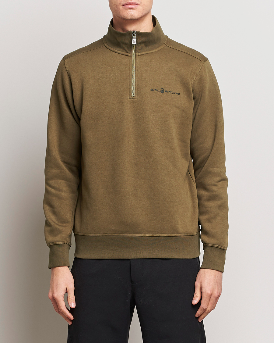Hombres | Jerséis y prendas de punto | Sail Racing | Bowman Half Zip Dusty Green
