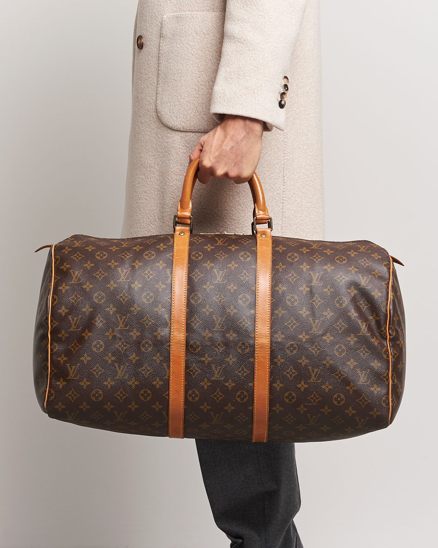 Hombres | Louis Vuitton Pre-Owned Keepall 55 Bag Monogram | Louis Vuitton Pre-Owned | Keepall 55 Bag Monogram