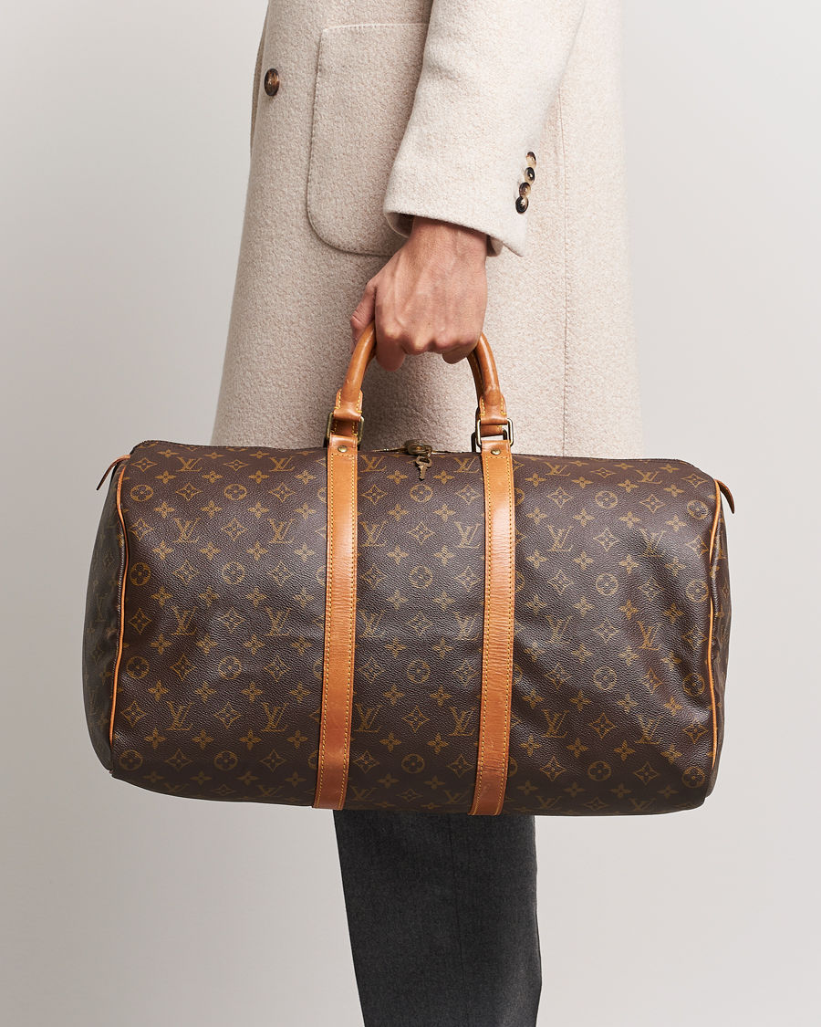 Hombres | Louis Vuitton Pre-Owned Keepall 50 Bag Monogram | Louis Vuitton Pre-Owned | Keepall 50 Bag Monogram