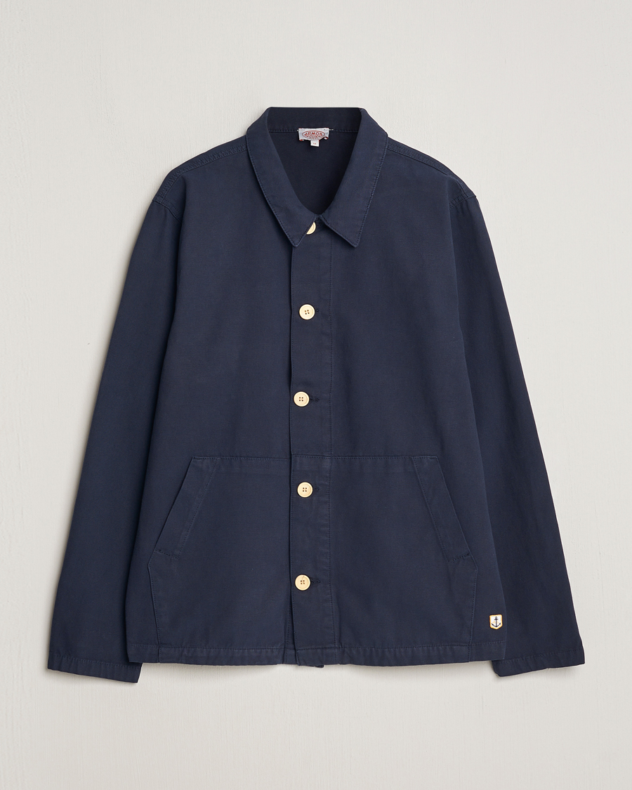 Hombres | Camisas | Armor-lux | Veste Pecheur Heritage Overshirt Deep Marine