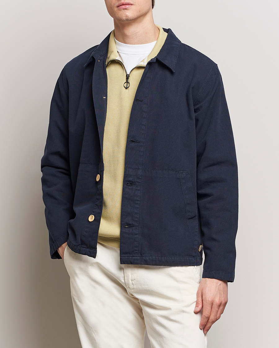 Hombres | Camisas | Armor-lux | Veste Pecheur Heritage Overshirt Deep Marine