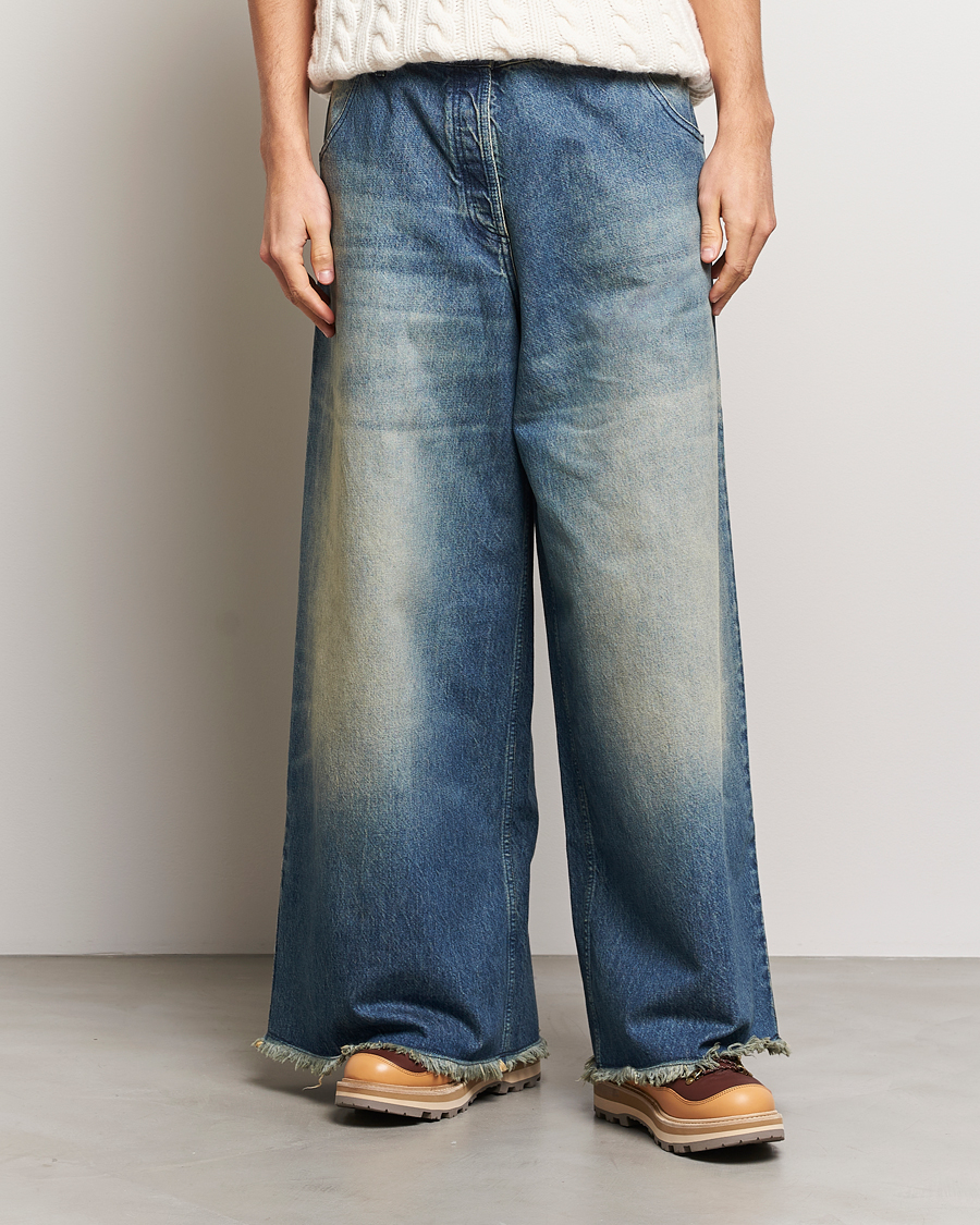 Hombres |  | Moncler Genius | Wide Jeans Mid Blue
