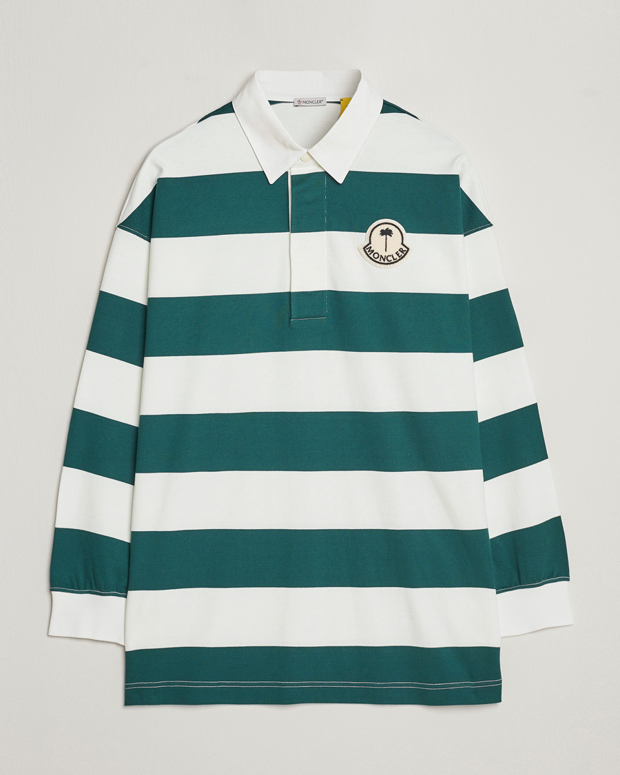 Hombres | Jerséis y prendas de punto | Moncler Genius | Long Sleeve Rugby White/Green