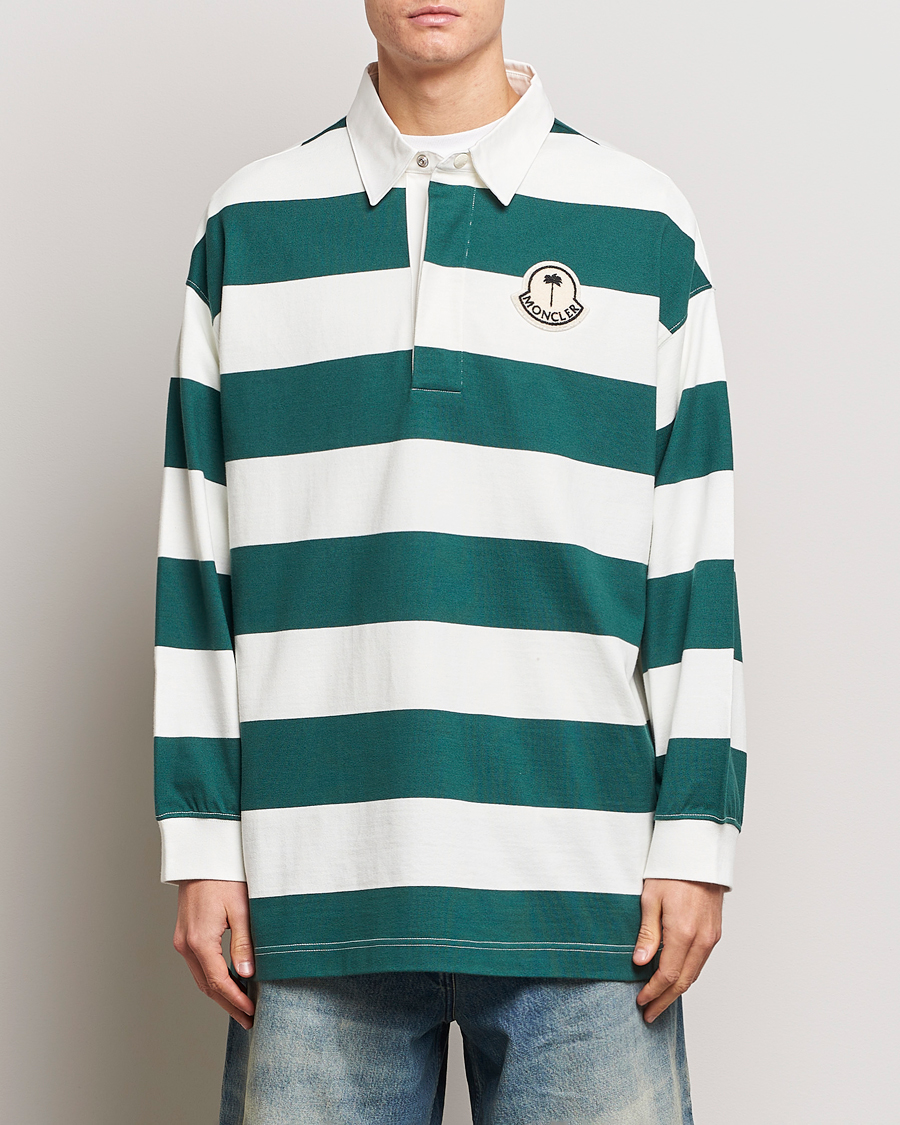 Hombres | Jerséis y prendas de punto | Moncler Genius | Long Sleeve Rugby White/Green