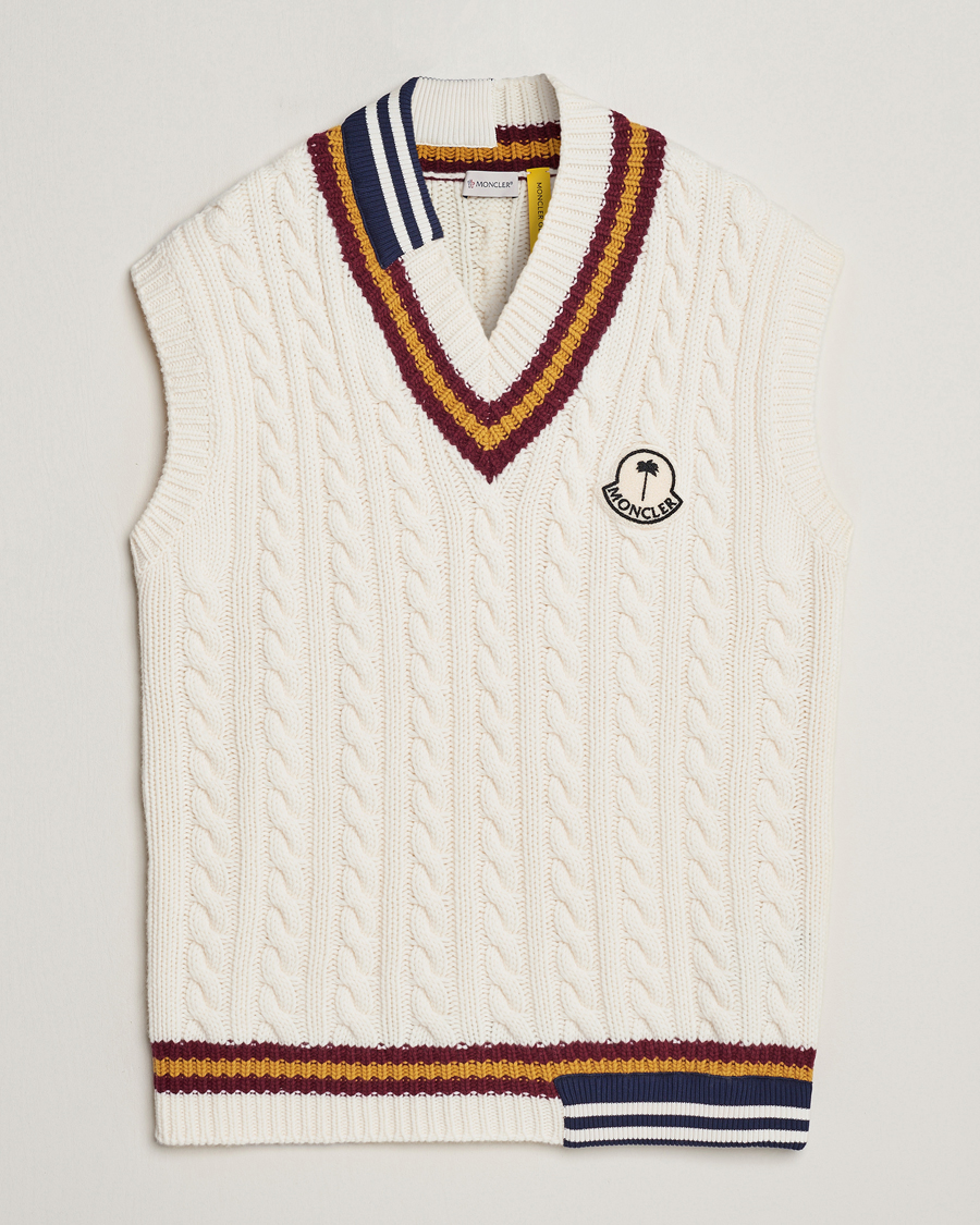 Hombres | Jerséis y prendas de punto | Moncler Genius | Patchwork Crickett Vest Off White