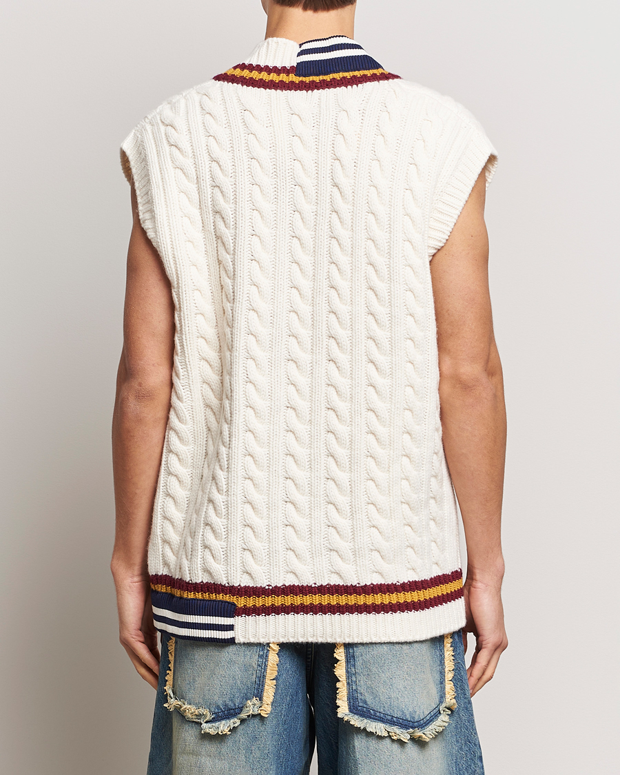 Hombres | Jerséis y prendas de punto | Moncler Genius | Patchwork Crickett Vest Off White