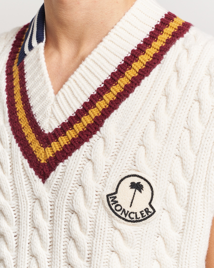 Hombres | Jerséis y prendas de punto | Moncler Genius | Patchwork Crickett Vest Off White