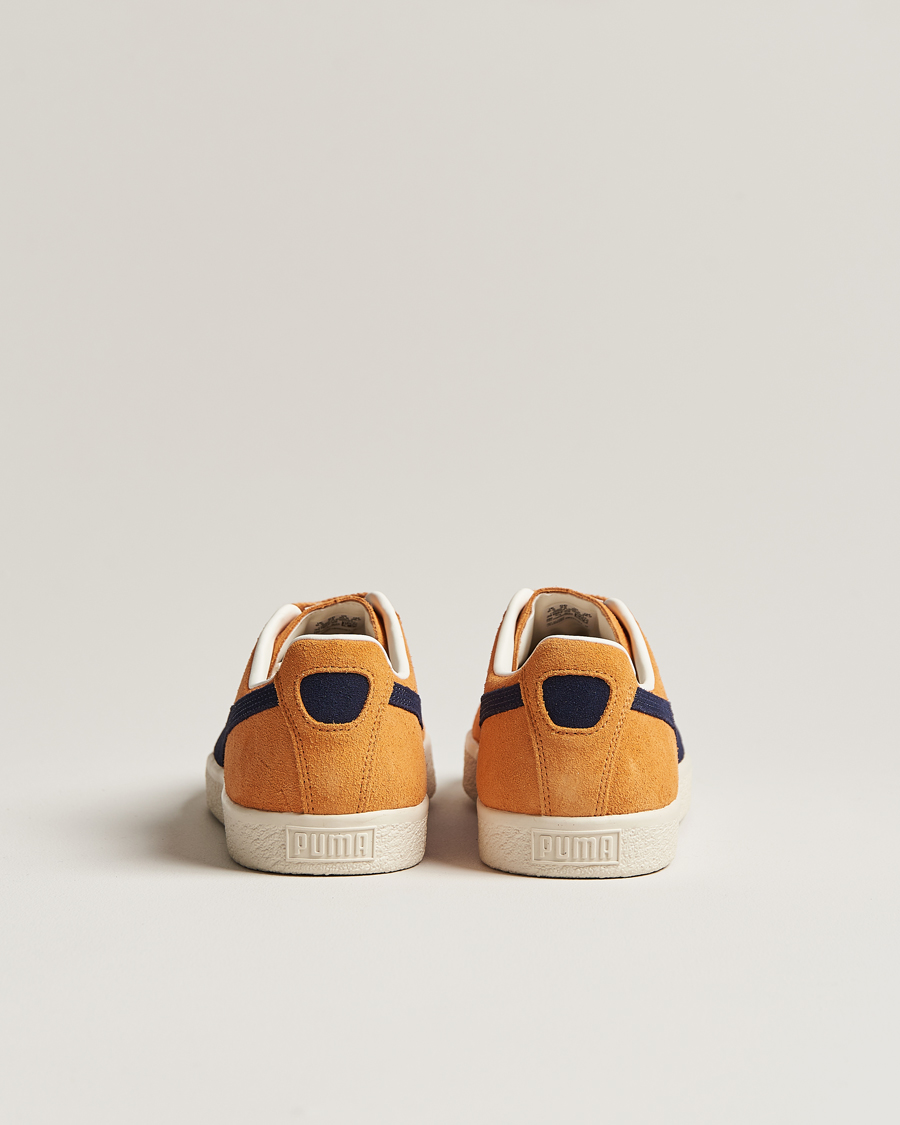 Hombres | Puma Clyde OG Suede Sneaker Clementine/Navy | Puma | Clyde OG Suede Sneaker Clementine/Navy