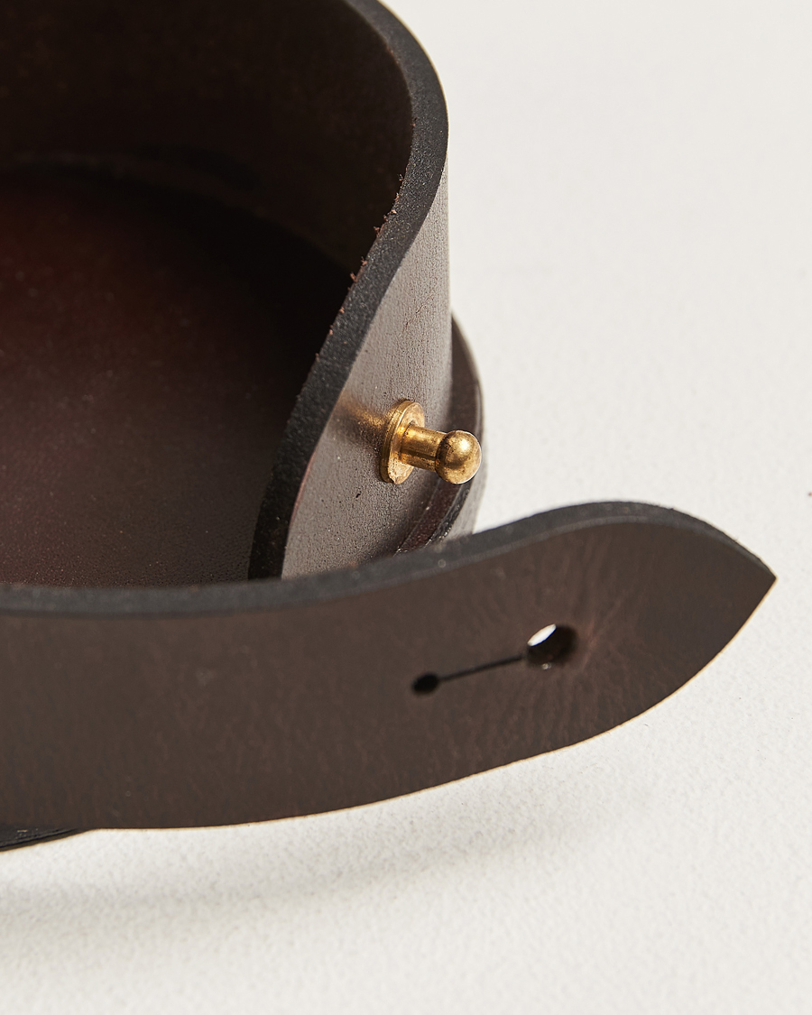 Hombres | Hogar | Tärnsjö Garveri | Leather Coaster Set 006 Dark Brown