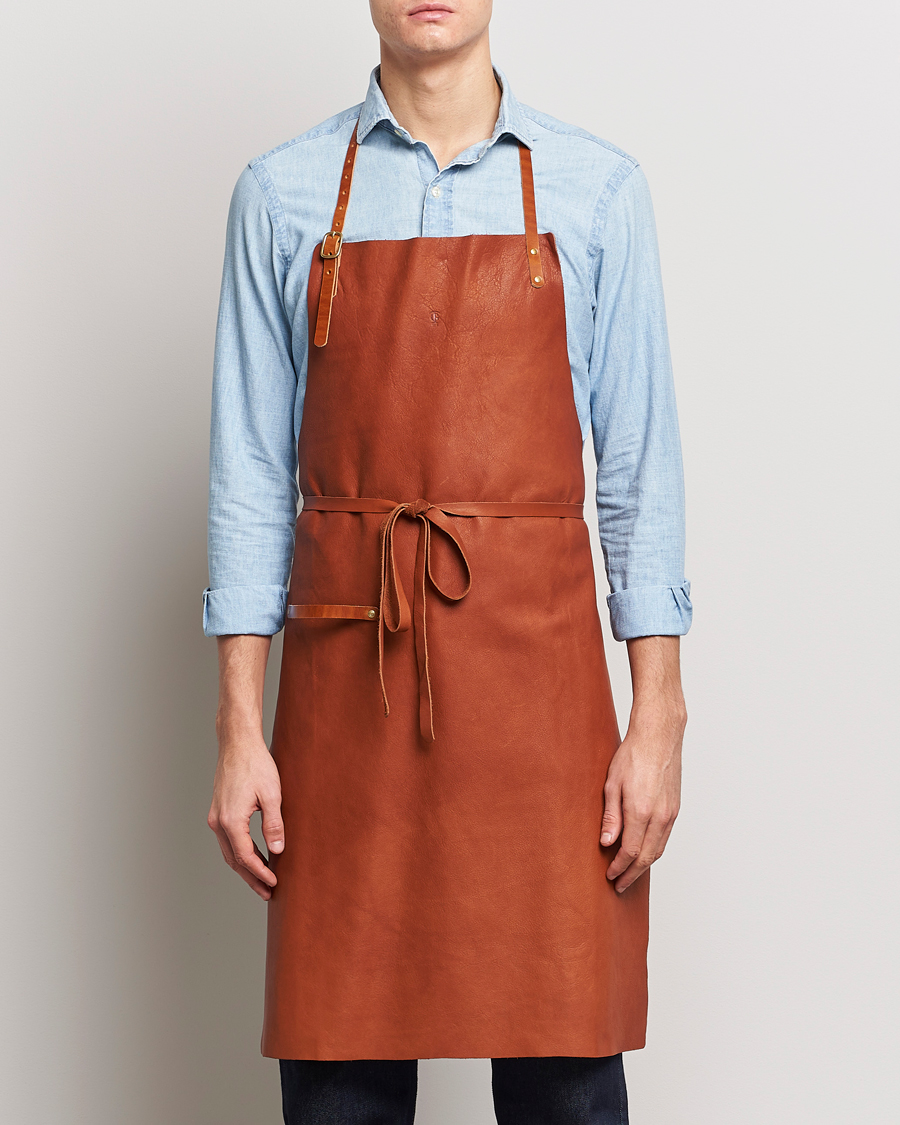 Hombres | Hogar | Tärnsjö Garveri | Leather Apron 012 Light Brown