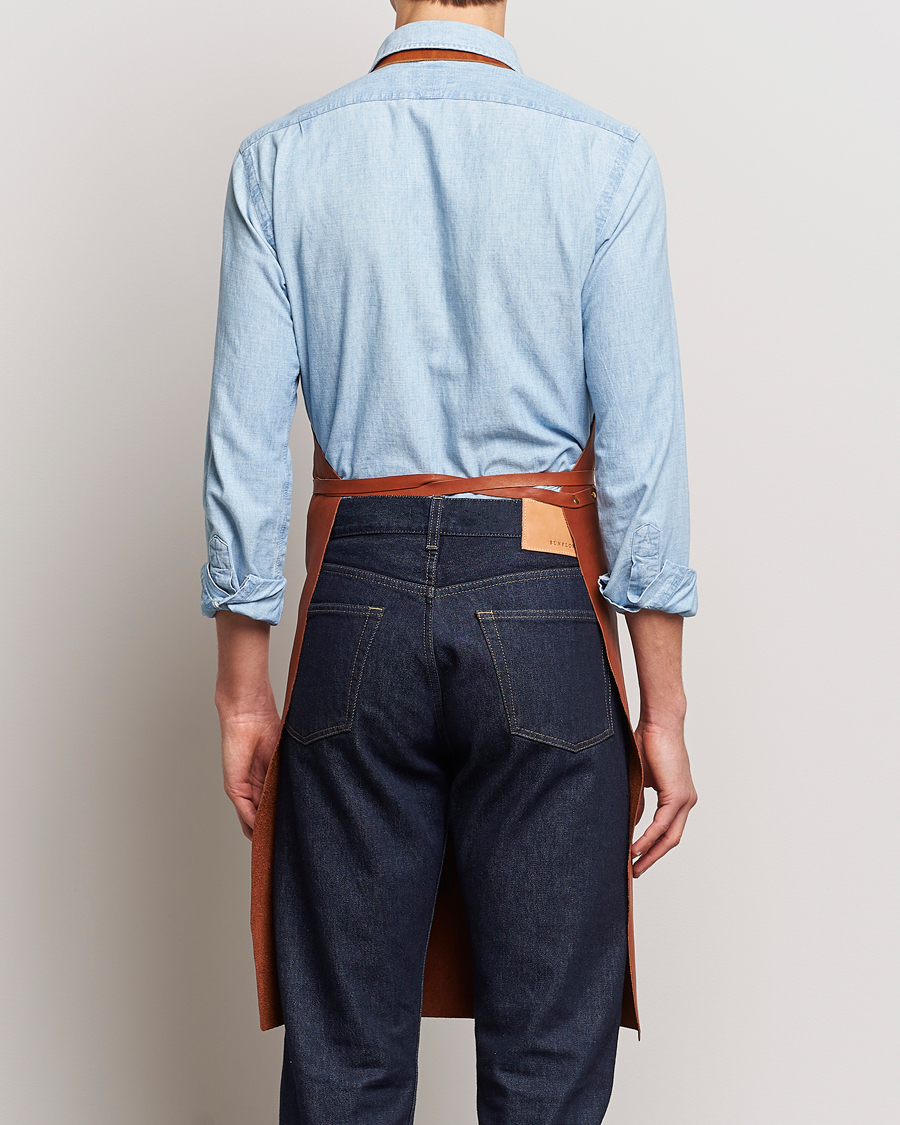 Hombres | Hogar | Tärnsjö Garveri | Leather Apron 012 Light Brown