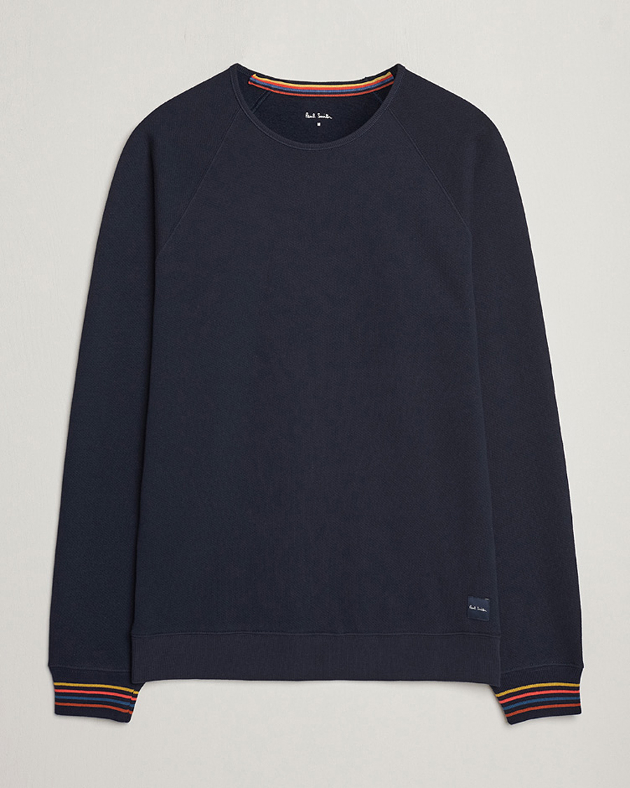 Hombres | Jerséis y prendas de punto | Paul Smith | Artist Rib Crew Neck Sweatshirt Navy