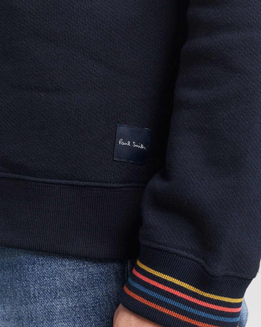 Hombres | Jerséis y prendas de punto | Paul Smith | Artist Rib Crew Neck Sweatshirt Navy