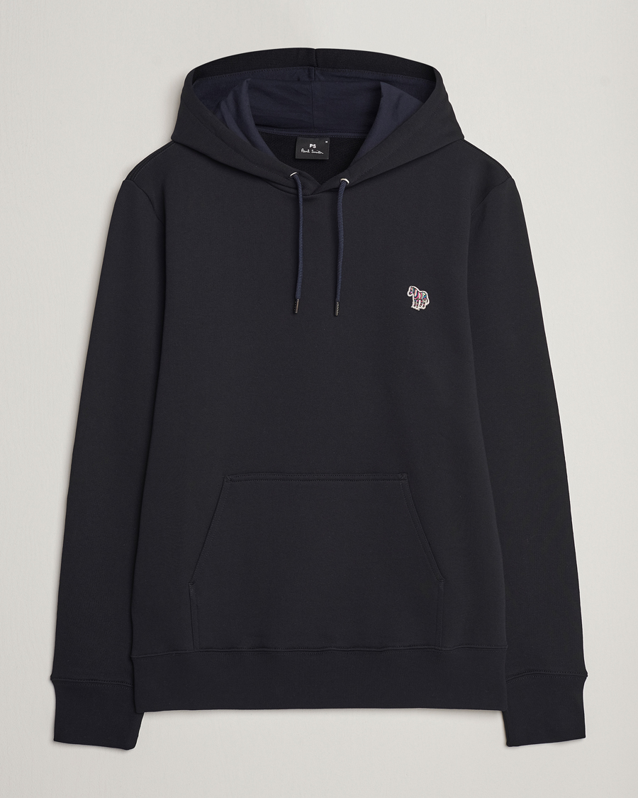Hombres | Jerséis y prendas de punto | PS Paul Smith | Zebra Organic Cotton Hoodie Black