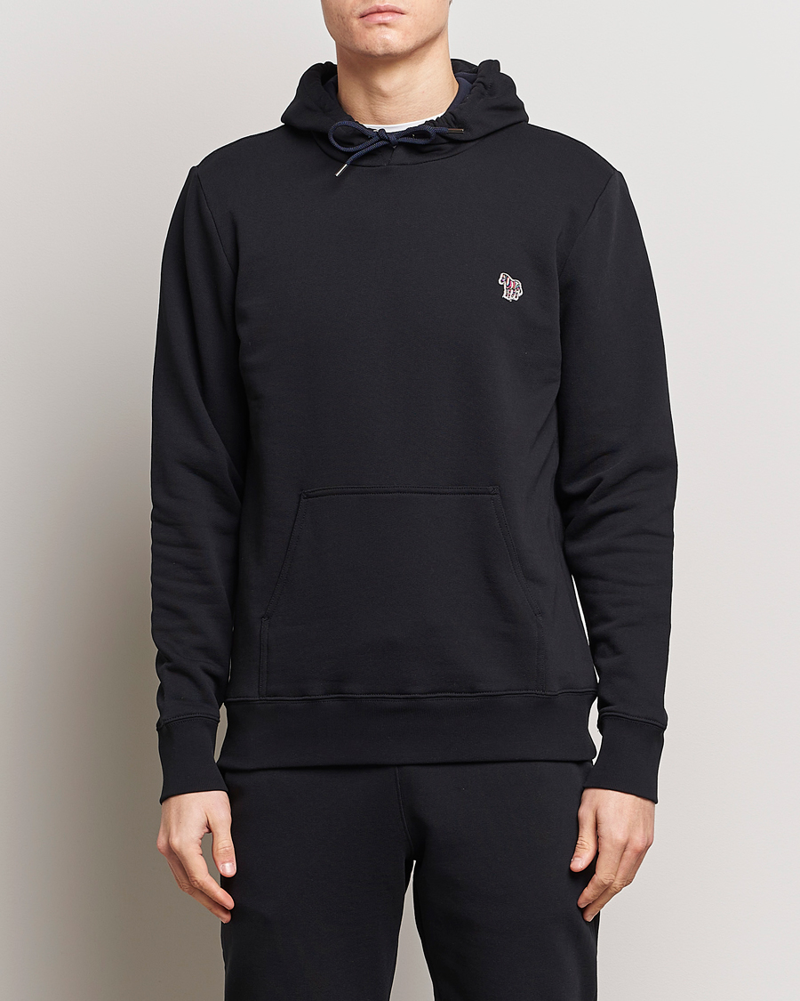 Hombres | Jerséis y prendas de punto | PS Paul Smith | Zebra Organic Cotton Hoodie Black