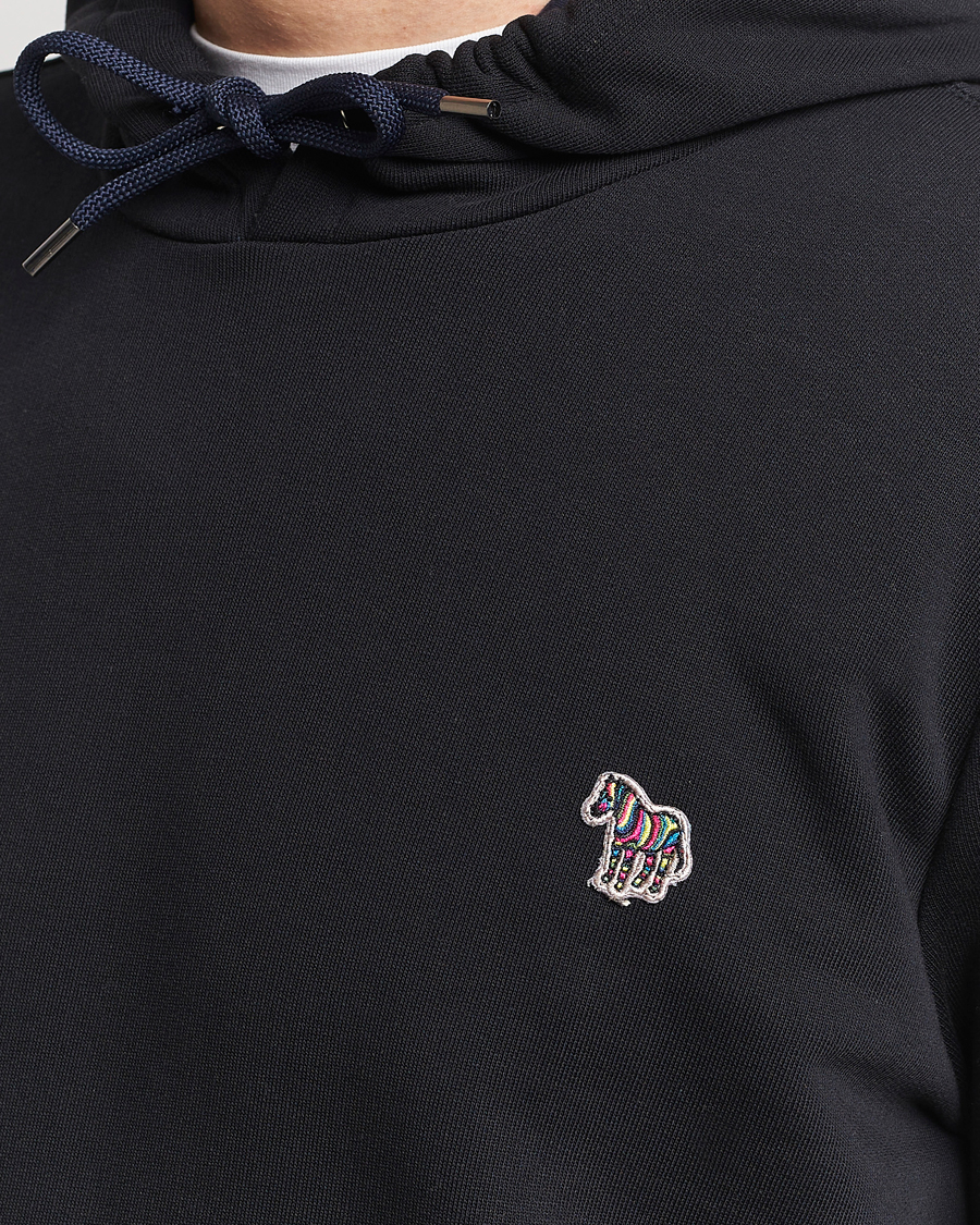 Hombres | Jerséis y prendas de punto | PS Paul Smith | Zebra Organic Cotton Hoodie Black