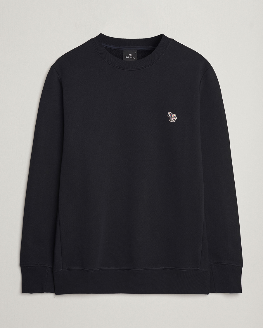 Hombres | Jerséis y prendas de punto | PS Paul Smith | Zebra Organic Cotton Sweatshirt Black