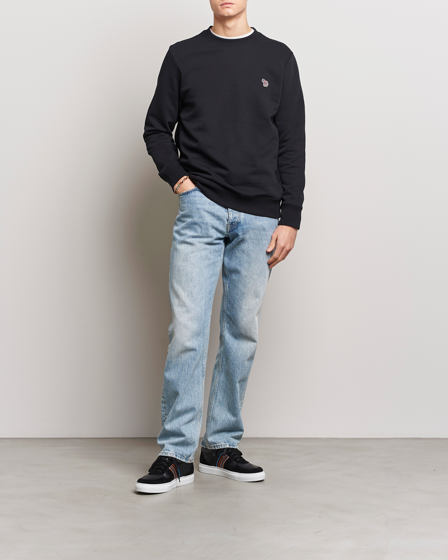 Hombres | Jerséis y prendas de punto | PS Paul Smith | Zebra Organic Cotton Sweatshirt Black