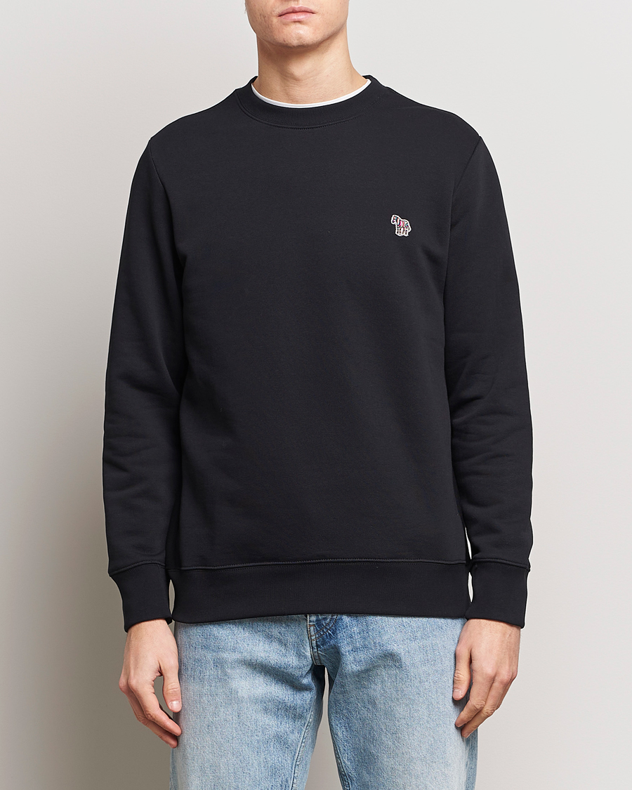 Hombres | Jerséis y prendas de punto | PS Paul Smith | Zebra Organic Cotton Sweatshirt Black