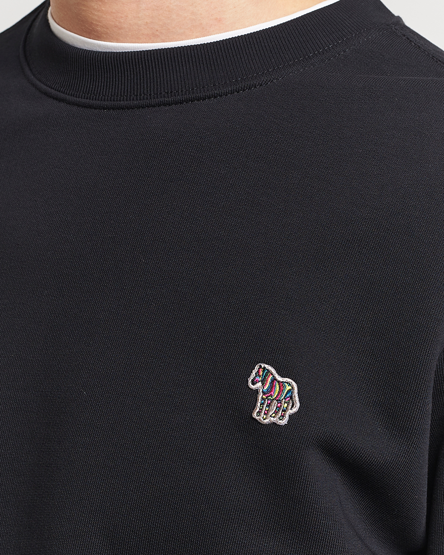 Hombres | Jerséis y prendas de punto | PS Paul Smith | Zebra Organic Cotton Sweatshirt Black
