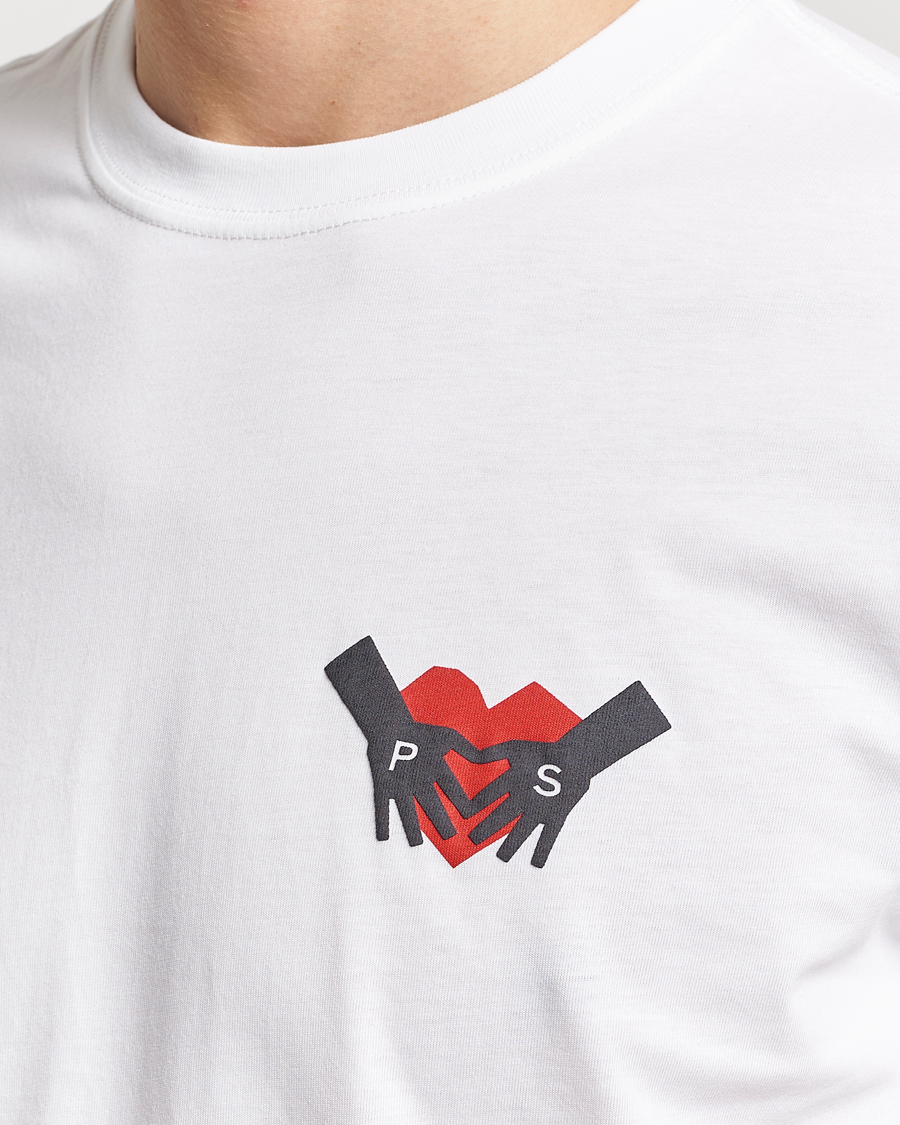 Hombres | Camisetas | PS Paul Smith | PS Heart Crew Neck T-Shirt White