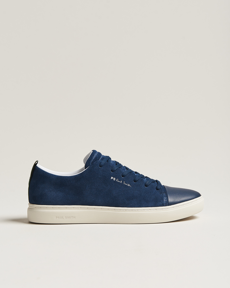 Hombres | PS Paul Smith Lee Cap Toe Suede Sneaker Navy | PS Paul Smith | Lee Cap Toe Suede Sneaker Navy