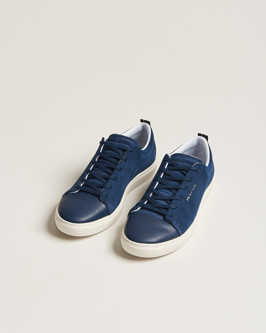 Hombres | Zapatos | PS Paul Smith | Lee Cap Toe Suede Sneaker Navy