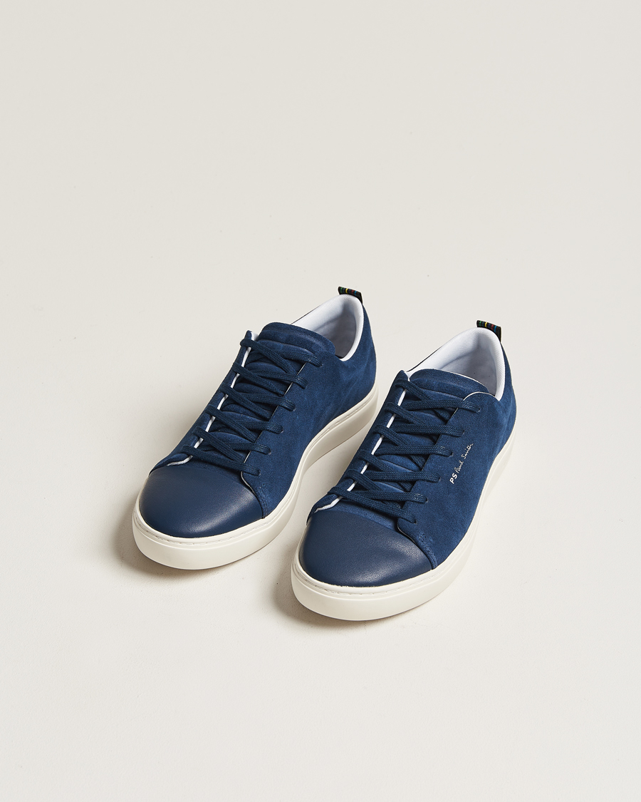 Hombres | PS Paul Smith Lee Cap Toe Suede Sneaker Navy | PS Paul Smith | Lee Cap Toe Suede Sneaker Navy