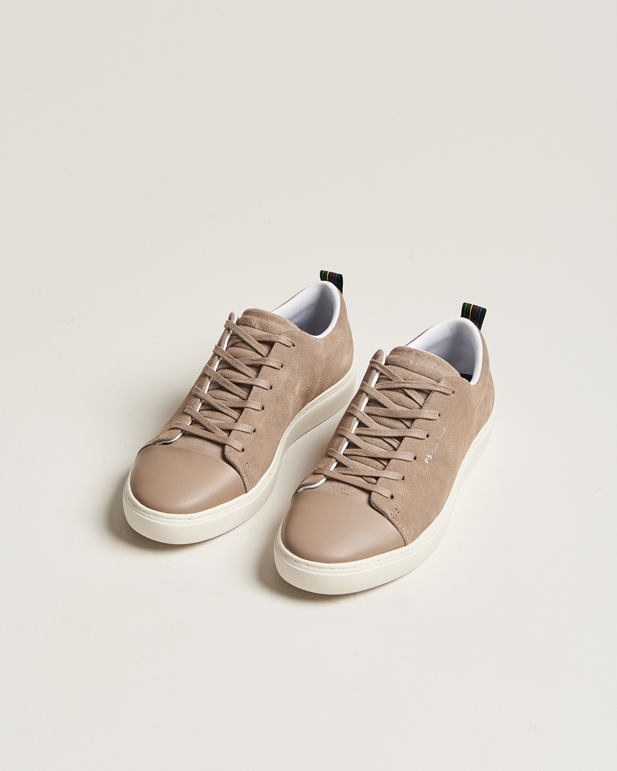 Hombres | PS Paul Smith Lee Cap Toe Suede Sneaker Taupe | PS Paul Smith | Lee Cap Toe Suede Sneaker Taupe