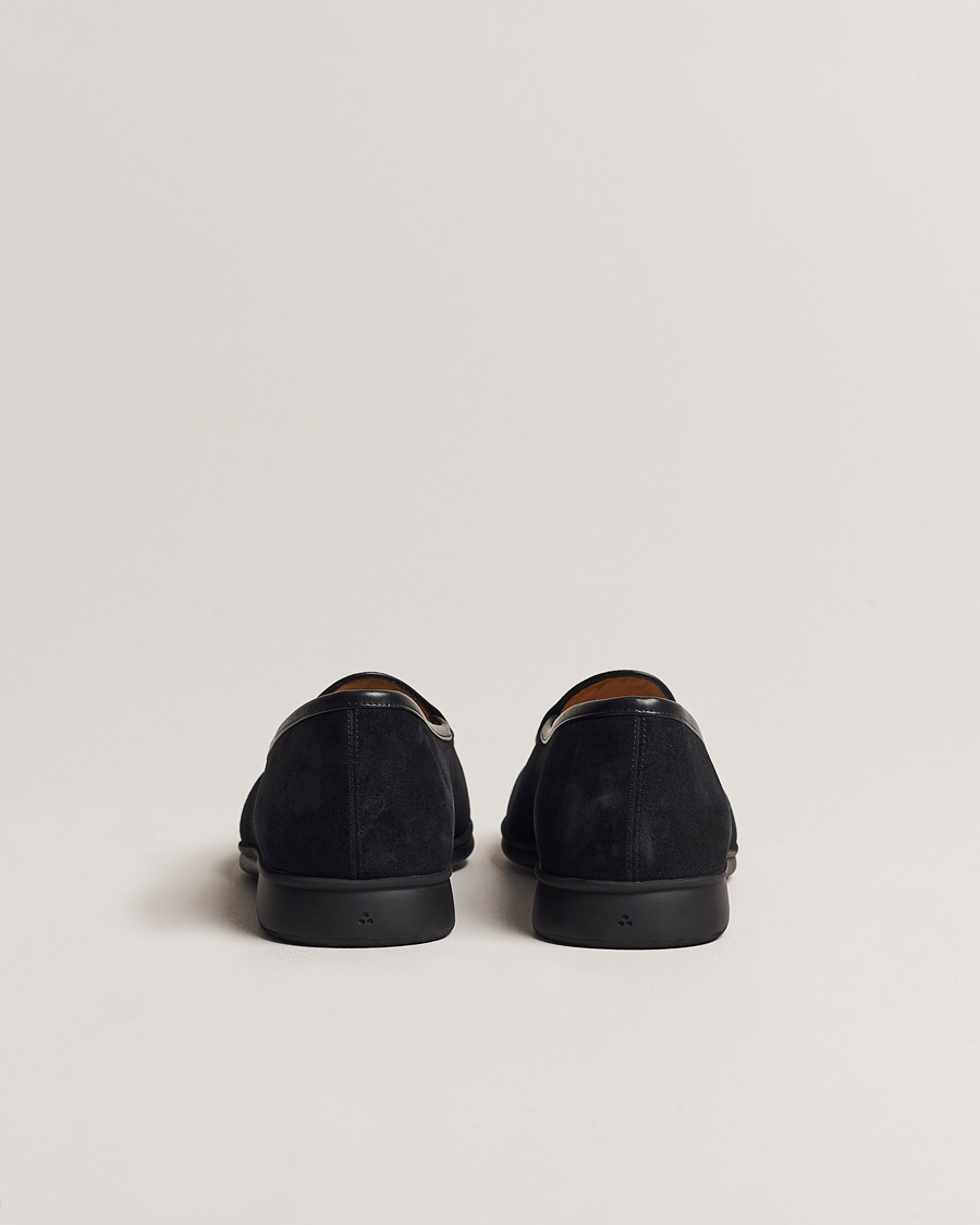 Hombres | Baudoin & Lange Stride Loafers Black Suede | Baudoin & Lange | Stride Loafers Black Suede