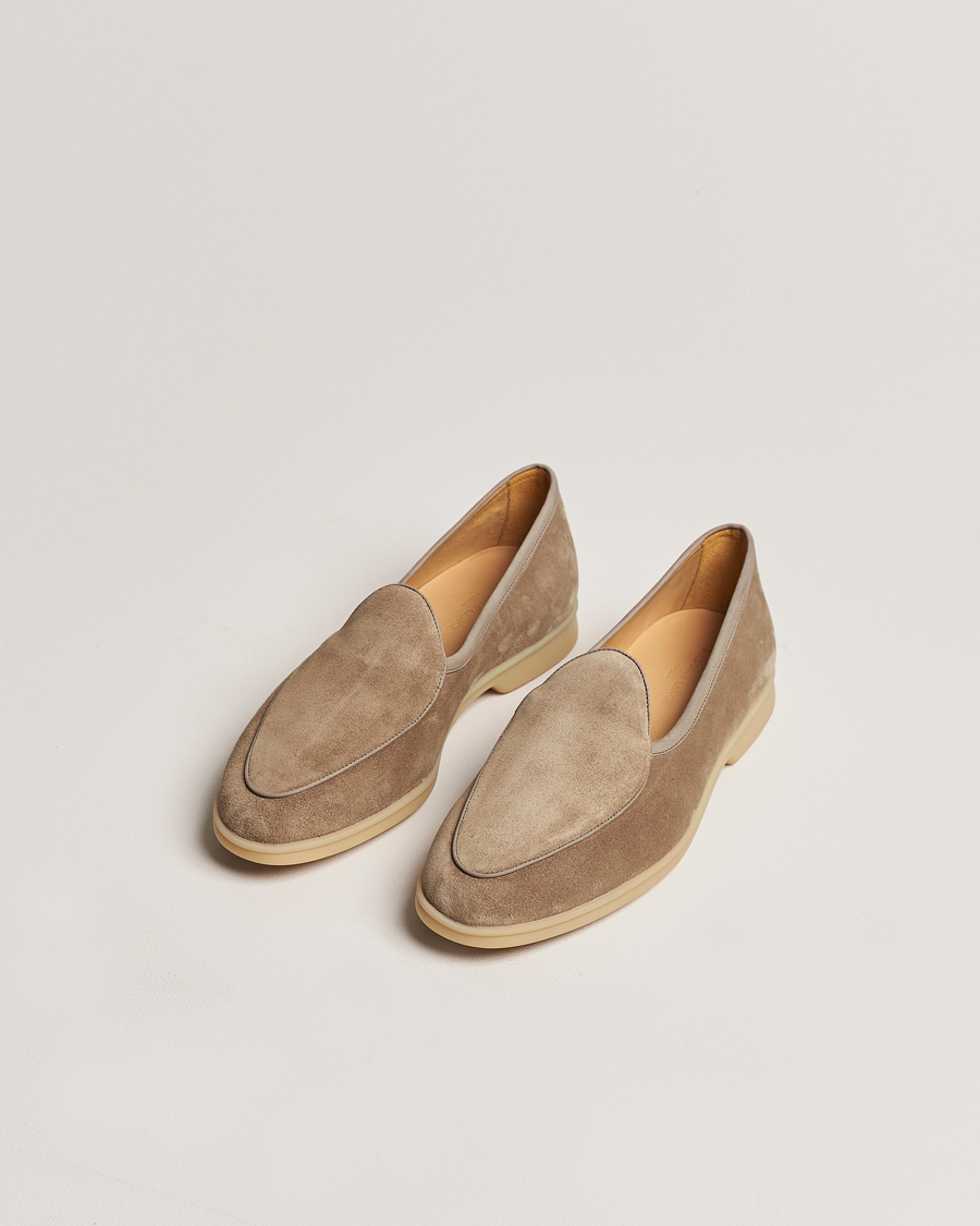 Hombres | Zapatos | Baudoin & Lange | Stride Loafers Taupe Suede
