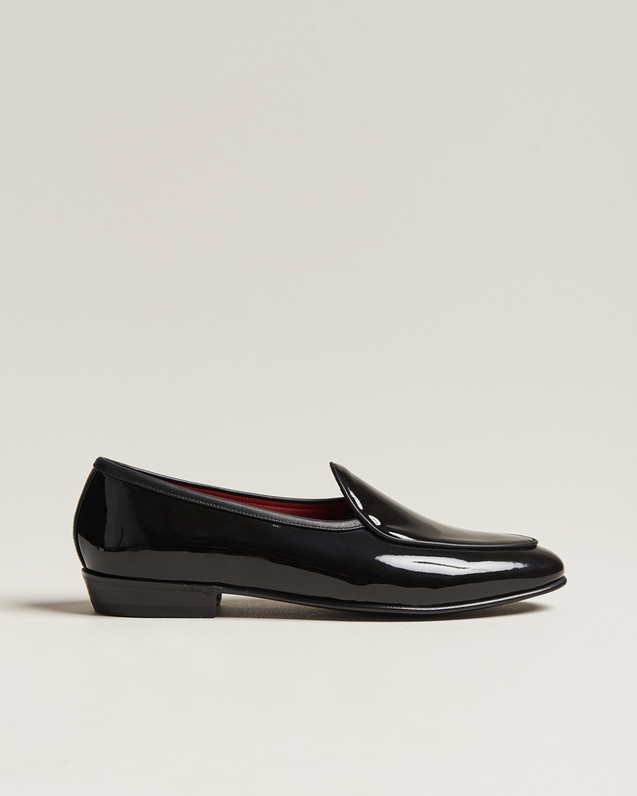 Hombres | Baudoin & Lange Sagan Patent Loafers Black Calf | Baudoin & Lange | Sagan Patent Loafers Black Calf
