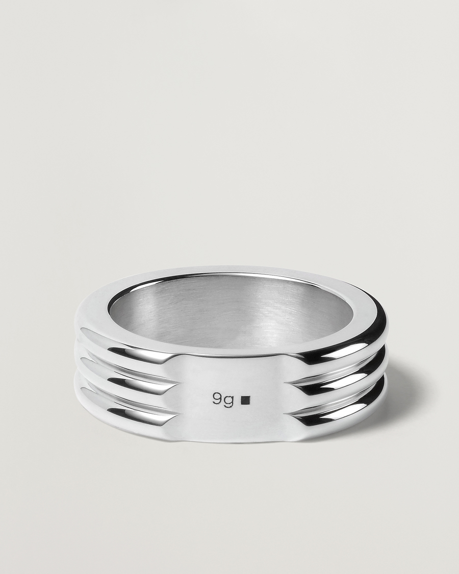 Hombres | LE GRAMME Godron Ring Sterling Silver 9g | LE GRAMME | Godron Ring Sterling Silver 9g