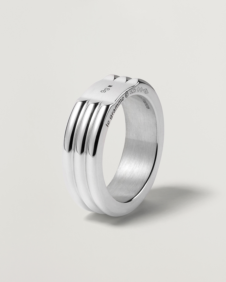 Hombres | LE GRAMME Godron Ring Sterling Silver 9g | LE GRAMME | Godron Ring Sterling Silver 9g