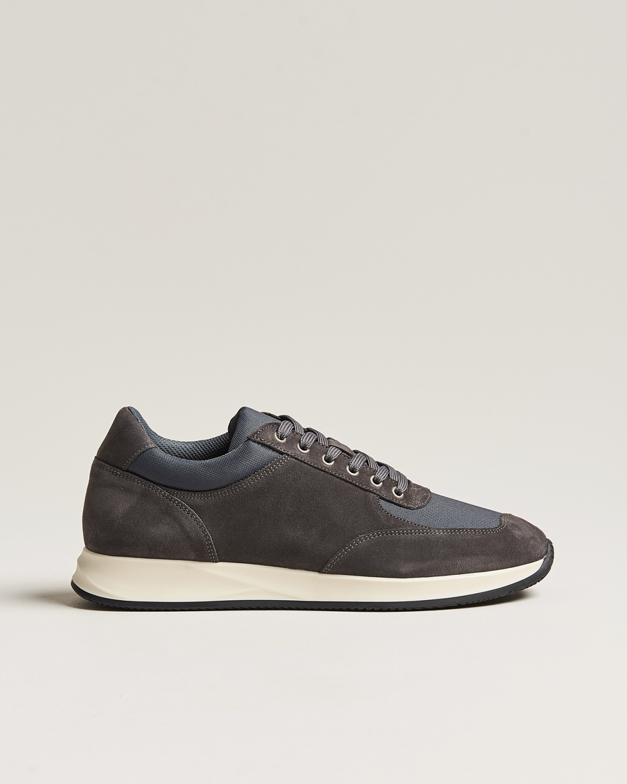 Hombres | Zapatillas | Myrqvist | Stensund Running Sneaker Dark Grey Suede