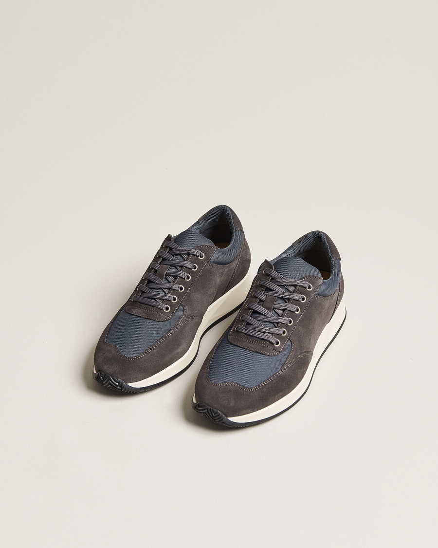 Hombres | Zapatillas | Myrqvist | Stensund Running Sneaker Dark Grey Suede