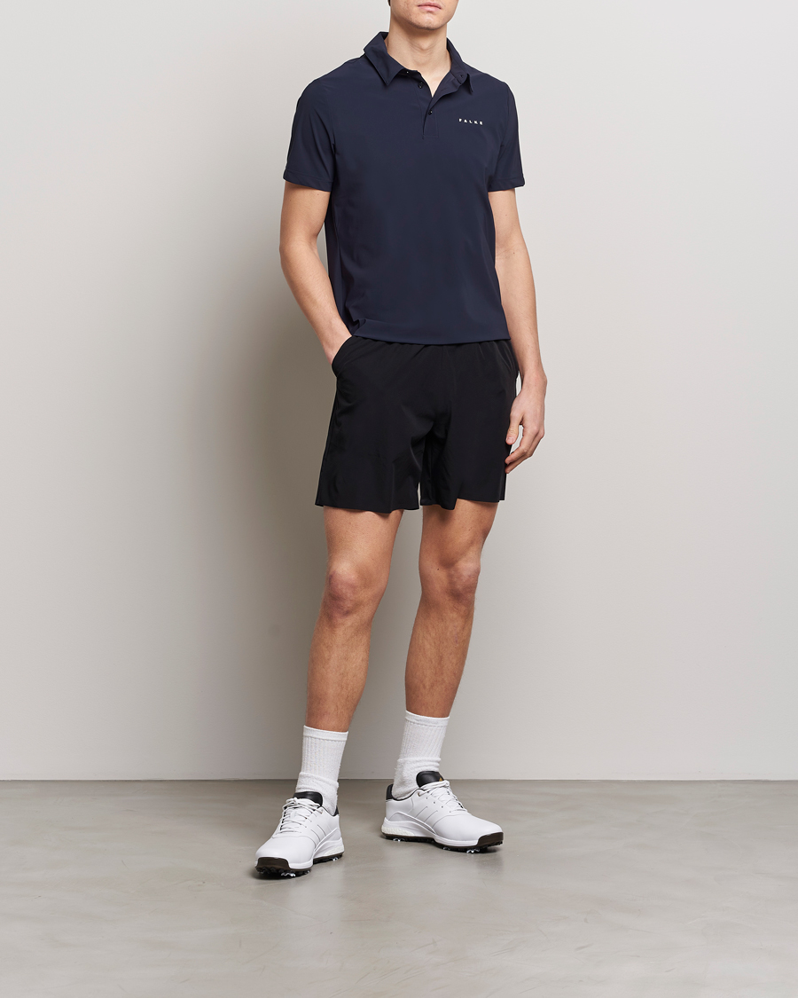 Hombres | Polos | Falke Sport | Falke Performance Polo Shirt Space Blue