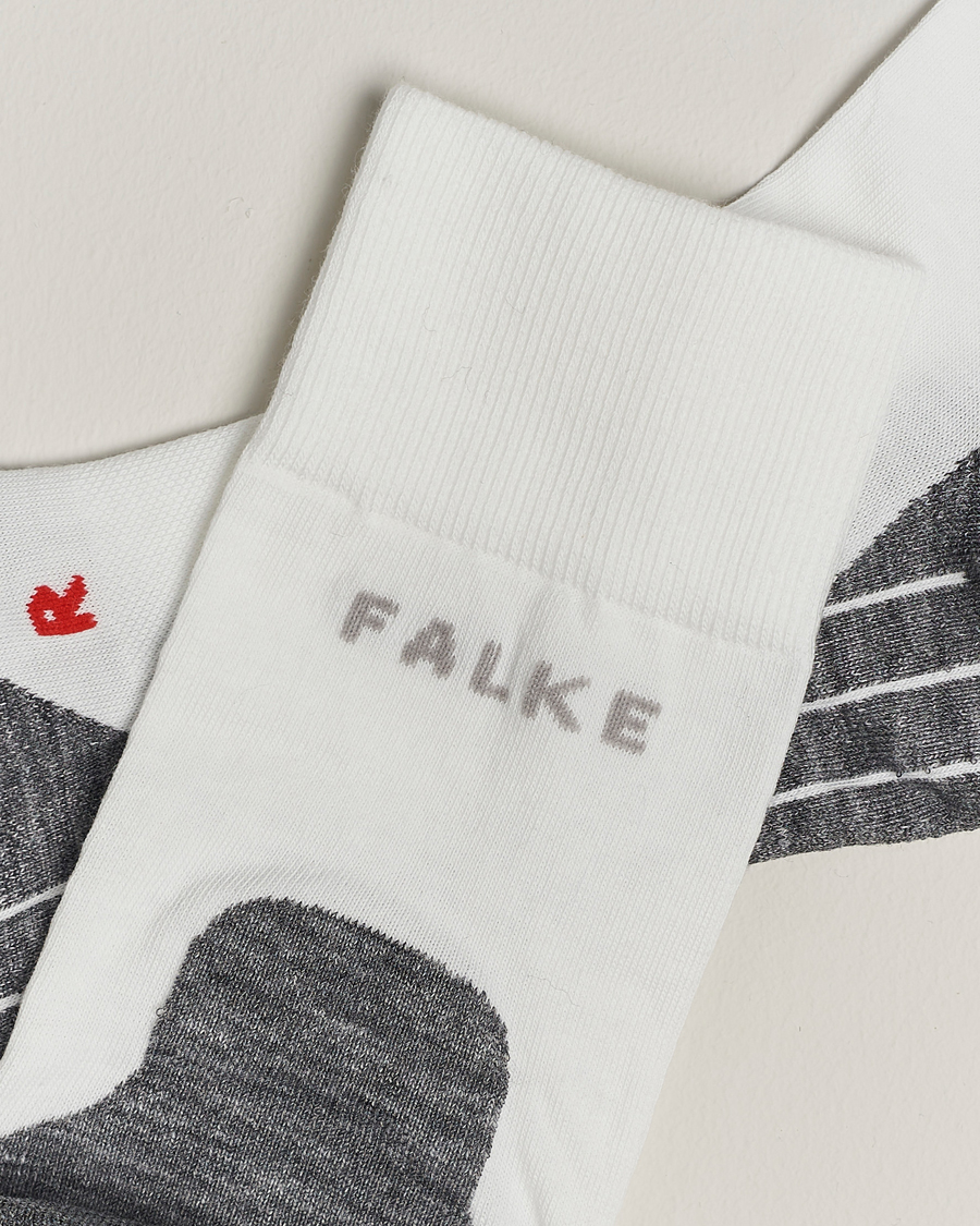 Hombres | Calcetines diarios | Falke Sport | Falke RU4 Endurance Running Socks White Mix