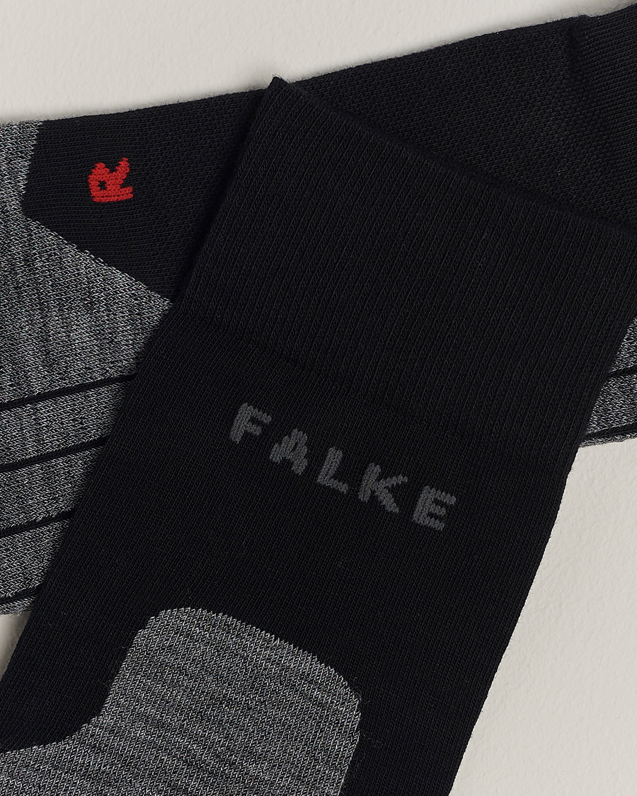 Hombres | Calcetines diarios | Falke Sport | Falke RU4 Endurance Running Socks Black Mix
