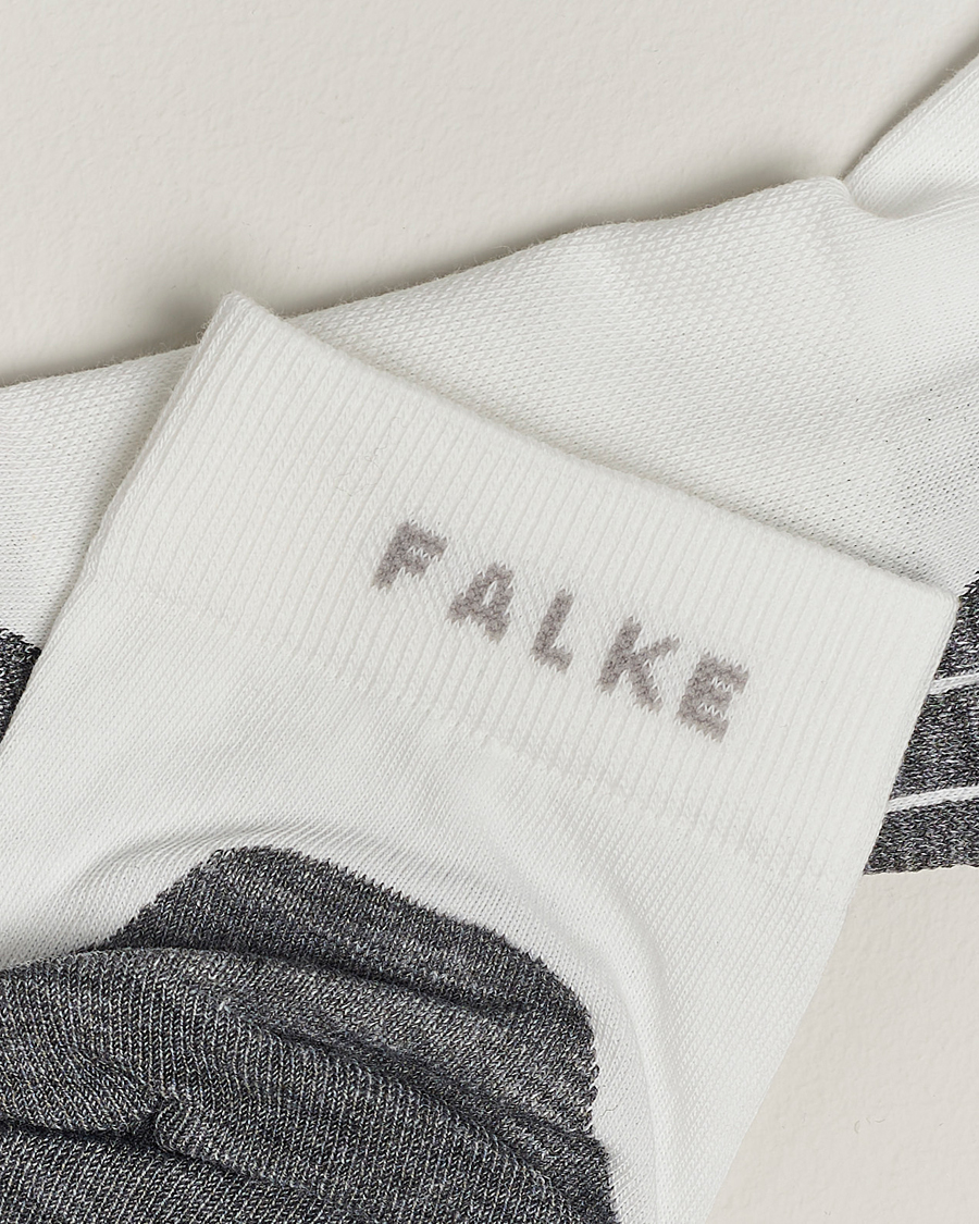 Hombres | Calcetines tobilleros | Falke Sport | Falke RU4 Endurance Short Running Socks White Mix