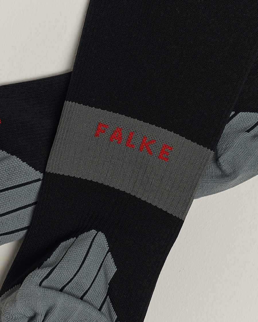 Hombres |  | Falke Sport | Falke RU Compression Running Socks Black Mix