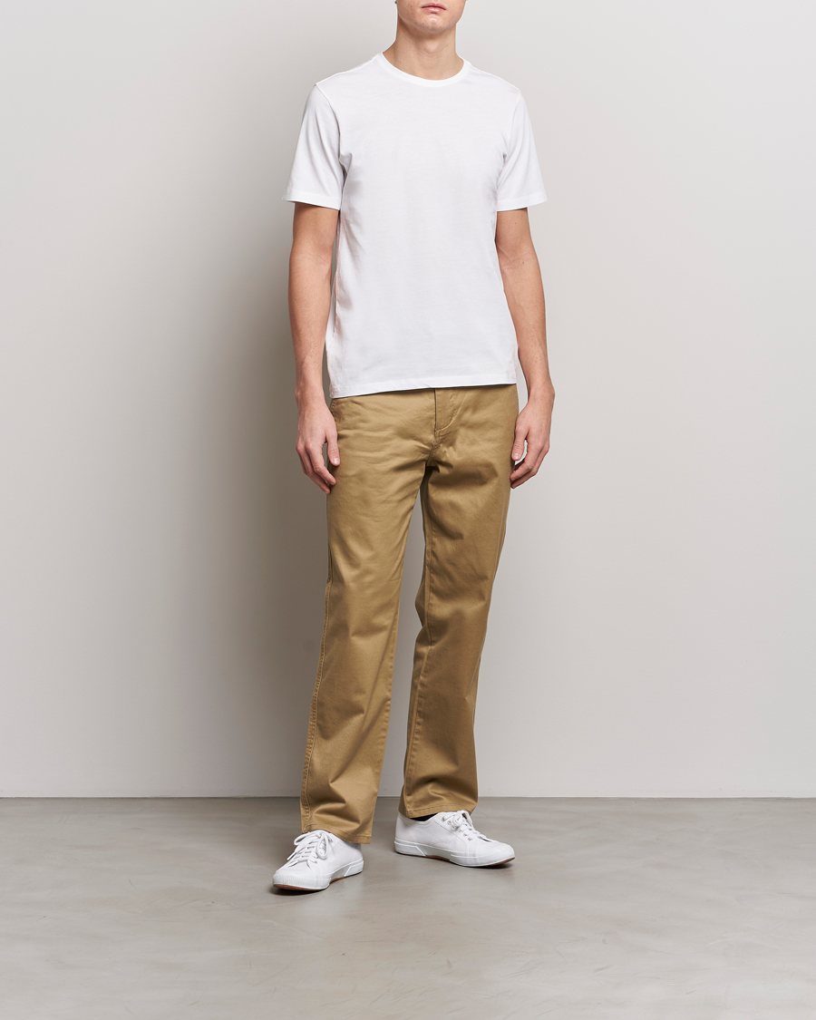 Hombres | Camisetas | KnowledgeCotton Apparel | Agnar Basic T-Shirt Bright White