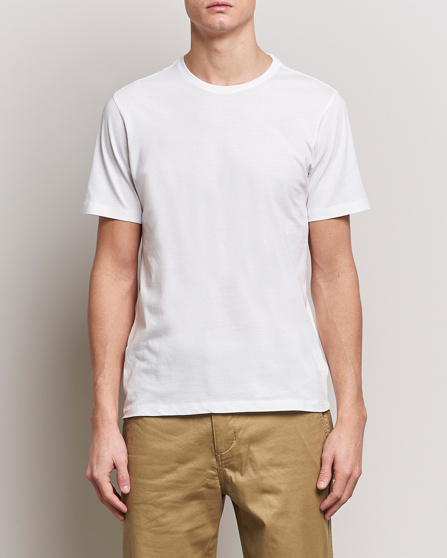 Hombres | Camisetas blancas | KnowledgeCotton Apparel | Agnar Basic T-Shirt Bright White