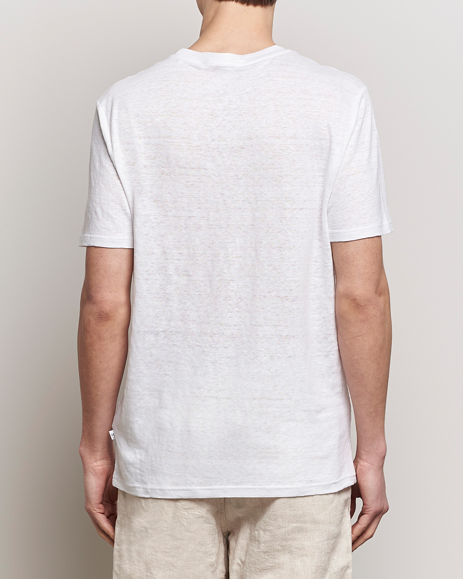 Hombres | Camisetas | KnowledgeCotton Apparel | Organic Linen T-Shirt Bright White