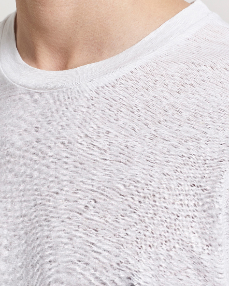 Hombres | Camisetas | KnowledgeCotton Apparel | Organic Linen T-Shirt Bright White