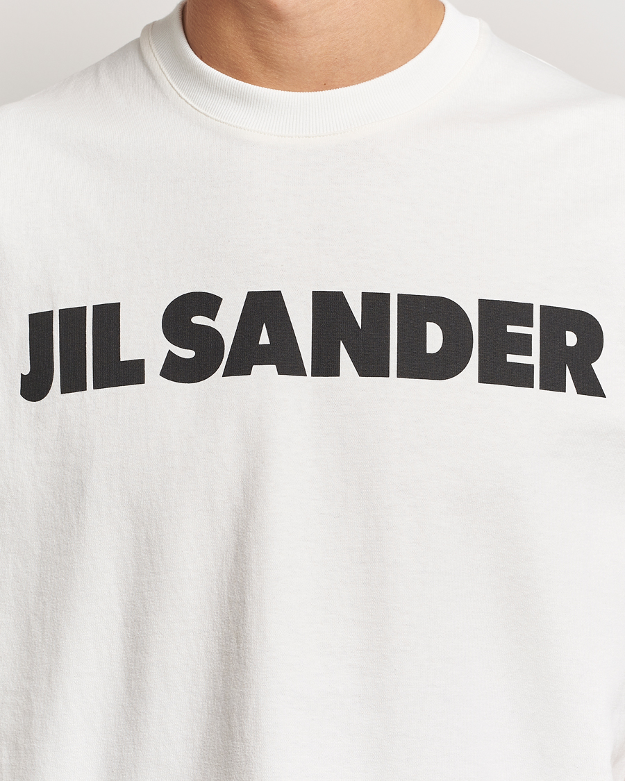 Jil Sander Round Collar Logo T-Shirt White en CareOfCarl.es